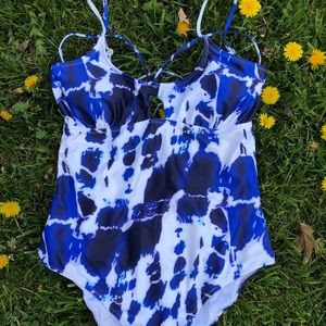 Tie dye cupshe one piece.